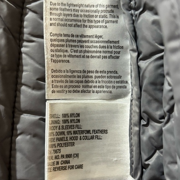 Michael Kors Women's Charcoal Puffer Down Coat - Picture 4 of 6